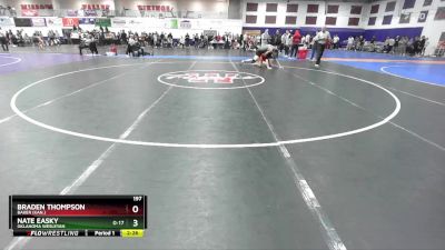 197 lbs Cons. Round 3 - Nate Easky, Oklahoma Wesleyan vs Braden Thompson, Baker (Kan.)