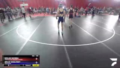 138 lbs Cons. Semi - Nolan Skebba, Team Nazar Training Center vs Briar Naglosky, Wisconsin