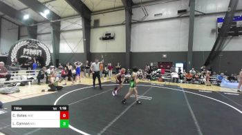 73 lbs Quarterfinal - Cash Bates, Independent vs Logan Cannon, No Limits Wrestling Club