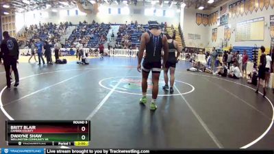 195 Blue Round 5 - Britt Blair, Camden County vs Dwayne Shaw, Wellington Community Hs