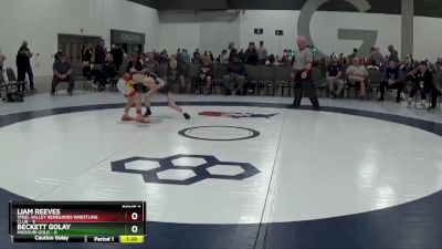 80 lbs Quarterfinals (8 Team) - Liam Reeves, Steel Valley Renegades Wrestling Club vs Beckett Golay, Missouri Gold