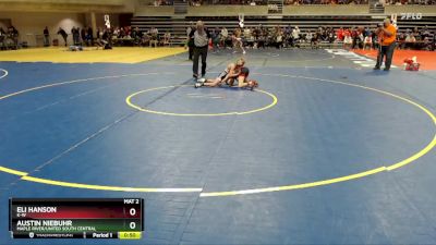 85 lbs Cons. Round 3 - Eli Hanson, K-W vs Austin Niebuhr, Maple River/United South Central