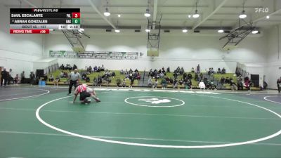 157 lbs Cons. Round 2 - Abran Gonzales, Bakersfield College vs Saul Escalante, Palomar