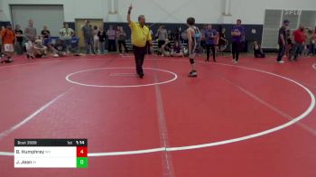 108-C lbs Round Of 32 - Brock Humphrey, WV vs Jaxsen Jean, IN