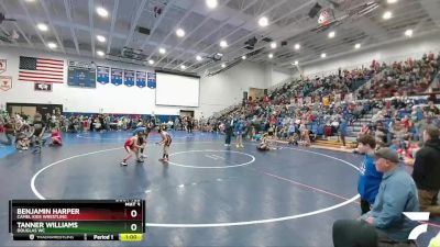 62 lbs Quarterfinal - Tanner Williams, Douglas WC vs Benjamin Harper, Camel Kids Wrestling