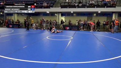 92 lbs Champ. Rd Of 16 - Grayson VanValkenburg, Michigan Premier WC vs Jeremy McKinney, Pennsylvania