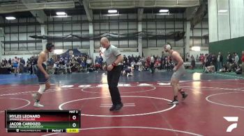 165 lbs Champ. Round 1 - Myles Leonard, Springfield College vs Jacob Cardozo, Roger Williams University