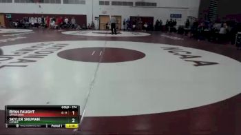 174 lbs Cons. Round 2 - Ryan Faught, Upper Iowa vs Skyler Shuman, Luther