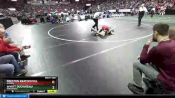 D1-132 lbs Semifinal - Wyatt Duchateau, Arrowhead vs Preston Kratochvill, Holmen