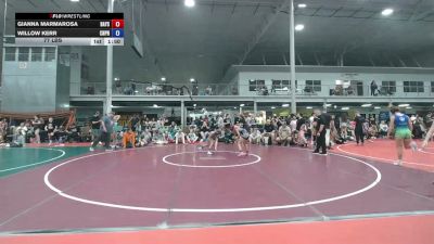 77 lbs Rr Rnd 7 - Gianna Marmarosa, Bayside Baddies - Girls vs Willow Kerr, Central Pennies - Girls