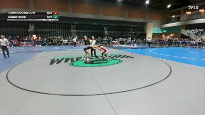 120 lbs Champ. Round 2 - Hailey Duke, Baker / Powder Valley vs Quinn Rooseboom, North Eugene