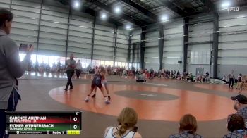 82 lbs Quarterfinals (8 Team) - Cadence Aultman, Big Money Movin vs Esther Wernersbach, Tazmanian Devils