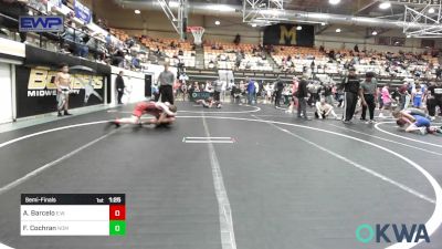 92-96 lbs Semifinal - Asher Barcelo, Elgin Wrestling vs Fletcher Cochran, Team Nomad