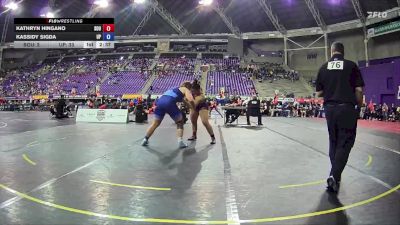 180 lbs Quarters & 1st Wb (16 Team) - Kathryn Hingano, Southern Oregon University vs Kassidy Sigda, University Of Providence