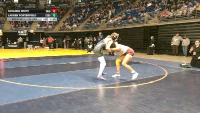130 lbs Round Of 32 - Kayanna White, Cranberry vs Lauren Porterfield, Connellsville