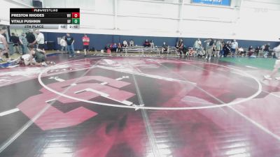 C-120 lbs 5th Place - Preston Rhodes, WV vs Vitalii Pushnin, NY