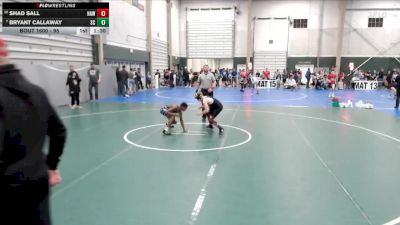 95 lbs Champ. Round 1 - Bryant Callaway, Sherman Challengers vs Shad Sall, HAWK