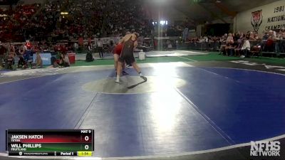 3A 195 lbs Quarterfinal - Jaksen Hatch, Teton vs Will Phillips, Fruitland