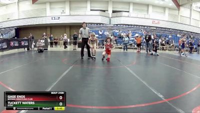 77 lbs Cons. Round 2 - Tuckett Waters, Utah vs Gage Enos, Batavia Wrestling Club