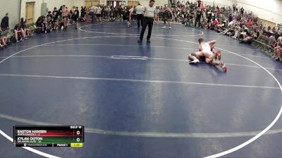 125 lbs Round 4 (6 Team) - Kylan Ooton, Oklahoma Elite vs Easton Hansen, North Dakota 1