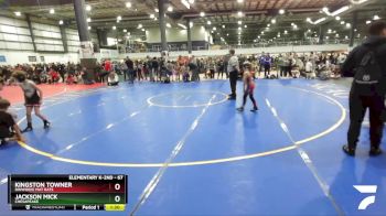 67 lbs Round 2 - Jackson Mick, Chesapeake vs Kingston Towner, Dinwiddie Mat Rats