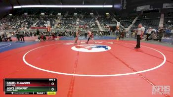 3A-190 lbs Cons. Round 1 - Daniel Clawson, Riverton vs Jayce Stewart, Green River