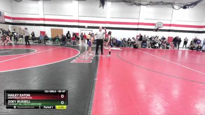 83-87 lbs Round 3 - Hailey Eaton, Northwest Grapplers vs Zoey Russell, Pleasant Hill Youth Wrestling