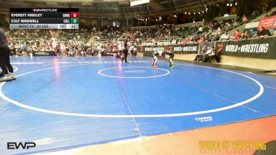 80 lbs Consi Of 16 #1 - Everett Kreiley, Gold Rush Wrestling Academy vs Colt Bridwell, Collum Trained