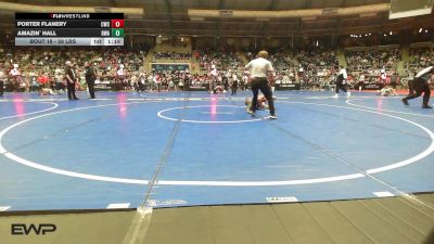 58 lbs Round Of 32 - Porter Flanery, Cowboy Wrestling Club vs Amazin` Hall, Roundtree Wrestling Academy