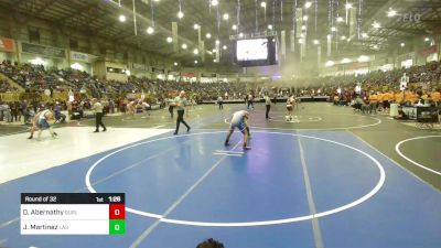 140 lbs Round Of 32 - Daxton Abernathy, Burlington vs Josiah Martinez, Las Animas Junior High