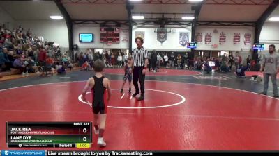 1 lbs Semifinal - Jack Rea, Fort Madison Wrestling Club vs Lane Dye, Keokuk Kids Wrestling Club