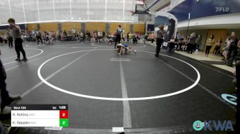 61 lbs Quarterfinal - Rush Rollins, Smith Wrestling Academy vs Keb Deppen, Norman Grappling Club