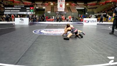 Cadet Boys Lower - 88-94 Quarters - Vladimir Bertolino, Willits Grapplin Pack Wrestling vs Anzor Archvadze, Savage House Wrestling Club