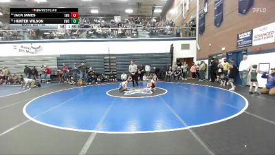 56 lbs Champ. Round 1 - Hunter Wilson, Cougar Wrestling Club vs Jack James, Sublime Wrestling Academy