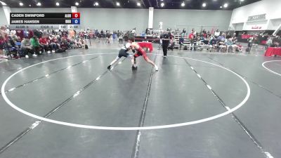165 lbs Caden Swinford, Team Alabama vs James Hansen, Team Idaho