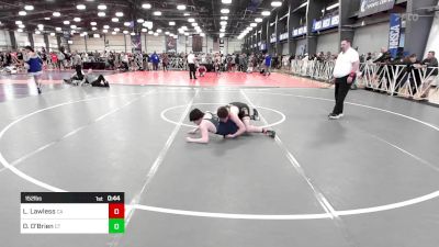 152 lbs Consi Of 64 #1 - Linx Lawless, CA vs Declan O'Brien, CT