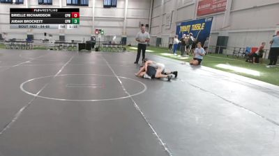 84-88 lbs Round 5 - Judah Brockett, Donahue Wrestling Academy vs Brielle Richardson, Central Kentucky Wrestling Club