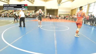184-H lbs Quarterfinal - Michael Damerjian, Moorestown vs Scott Mangan, Hopewell Valley