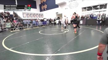 138 lbs Semifinal - Jonah Guerra, Montclair vs Micah Wegman, Calabasas
