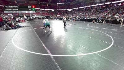 285 lbs Champ. Rd Of 16 - Brent Collar, Shiocton vs Samuel Incha, Cambridge