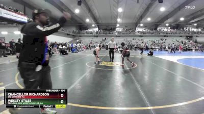 130 lbs Quarterfinal - Wesley Stiles, Trenton Kids Wrestling Club-AA vs Chancellor Richardson, STL Warrior-AA 