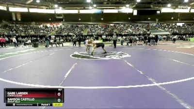 157 lbs Cons. Round 7 - Samson Castillo, Bishop Kelly vs Gabe Larsen, Coeur D Alene