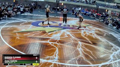 107 lbs Quarterfinals (8 Team) - Hudson Fleming, Bettendorf vs Evan Marvin, Apple Valley