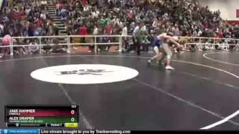 132 lbs Quarterfinal - Alex Draper, Thunder Basin High School vs Jake Hammer, Pinedale