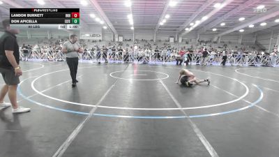 90 lbs Rr Rnd 1 - Landon Burkett, Indiana Outlaws Silver vs Don Apicella, Estebuilt WC