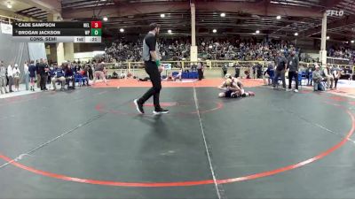 120 lbs Cons. Semi - Cade Sampson, Wells vs Brogan Jackson, White Pine