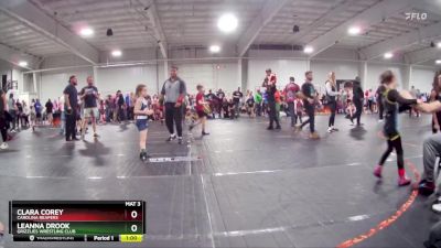 55 lbs Round 1 - Clara Corey, Carolina Reapers vs Leanna Drook, Grizzlies Wrestling Club