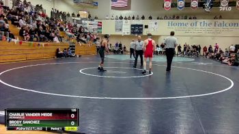 126 lbs 5th Place Match - Charlie Vander Meide, McMinnville vs Brody Sanchez, Sherwood