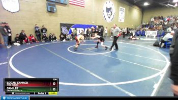 106 lbs Cons. Round 3 - Logan Camack, Paso Robles vs Sam Lee, Crespi Carmelite