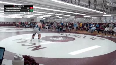 197 lbs Cons. Round 1 - John Bettencourt, Johnson & Wales vs John Arambasich, Upper Iowa